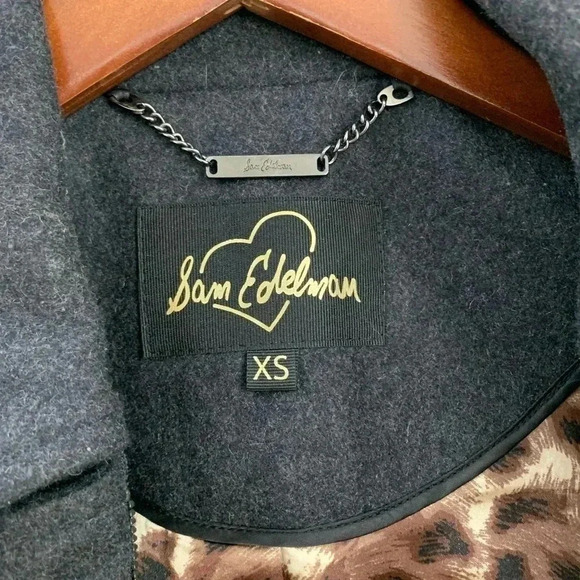 Sam Edelman Faux Leather Sleeve Spring Jacket - Picture 4 of 11